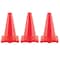 Champion Sports High Visibility Flexible Vinyl Cone, 12in, Orange, PK3 C12OR - alternate 1